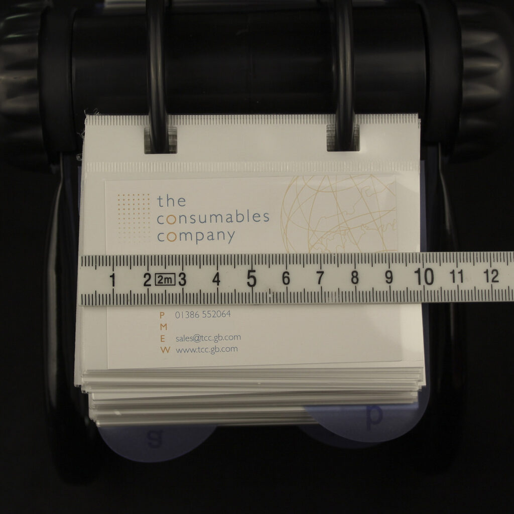 Rotary Card Filing System 300 Double Sided Business Card Sleeves