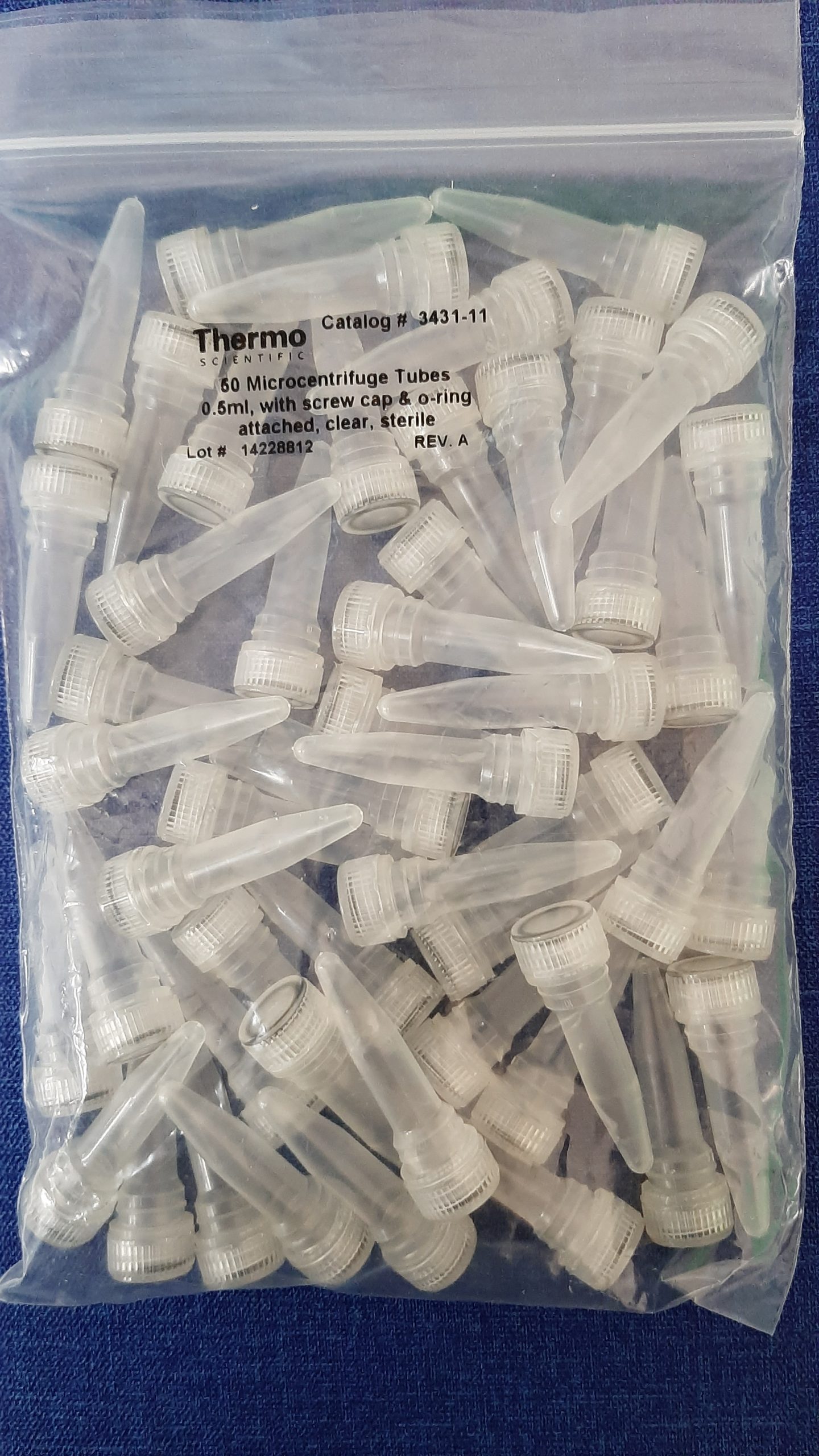 0.5ml Vial With O-ring Screw Cap Conical Bottom