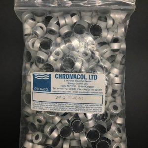 11mm Aluminium Crimp Cap with Viton Septum Chromacol™ 11-AC-V1
