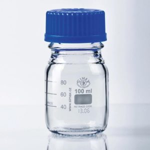 100ml reagent bottle, thick borosilicate glass GL45